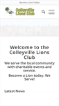 Mobile Screenshot of colleyvillelions.com